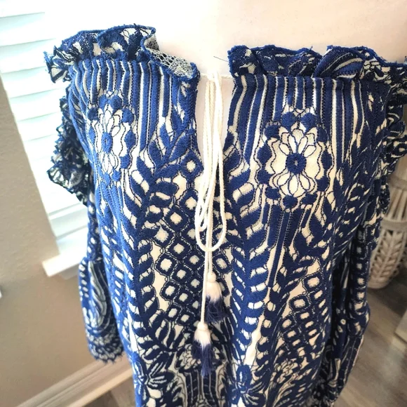 NWT Red Carter Blue Mini Dress/Swim Coverup - Picture 4 of 9